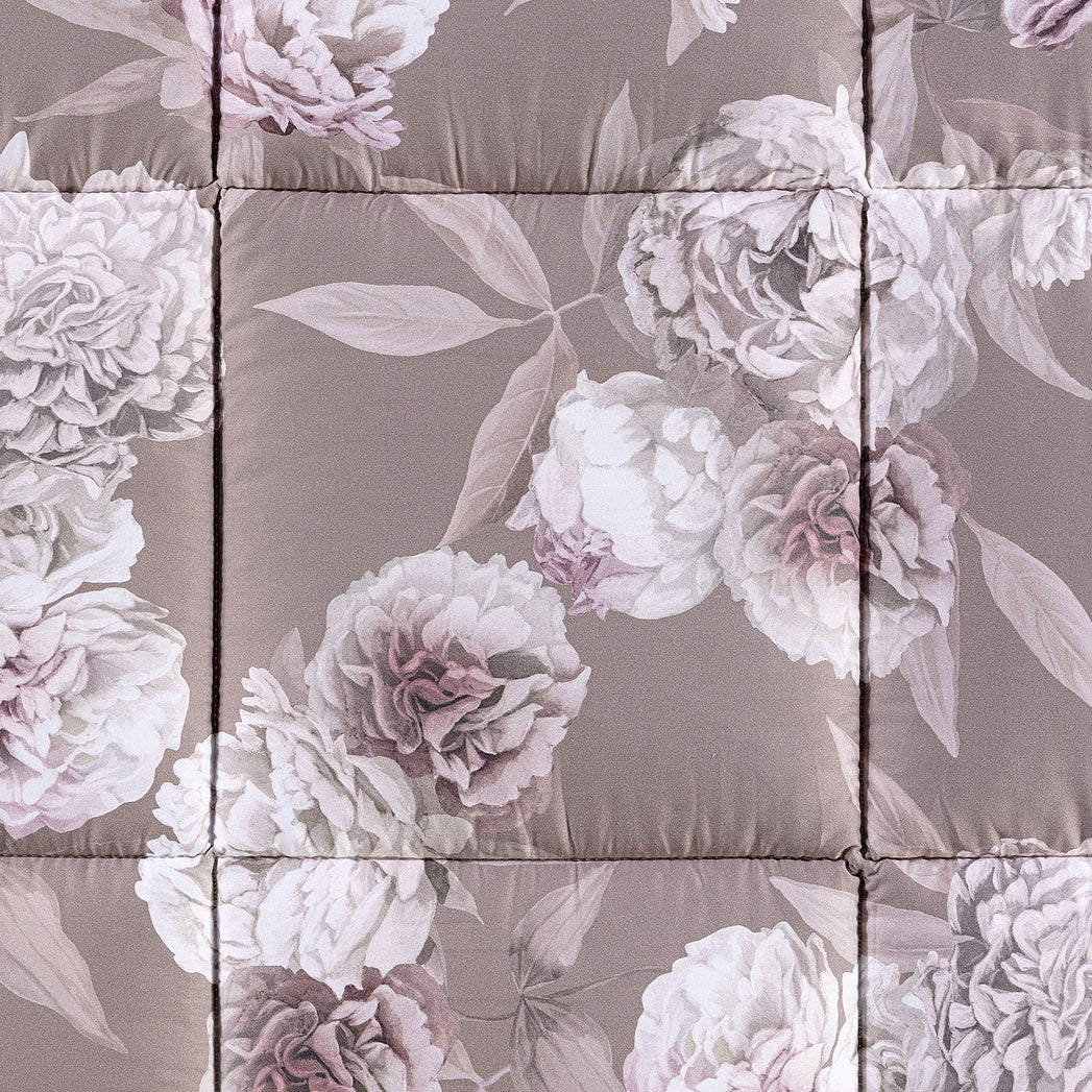 Trapunta In Raso Di Cotone Rosa Bianca - Caleffi