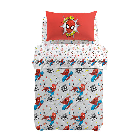 Lenzuola singola SPIDER-MAN SUPERHERO - Caleffi