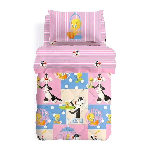 Completo lenzuola I LOVE TWEETY  by Caleffi
