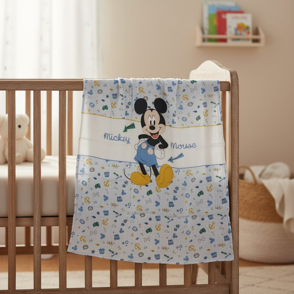 Copertina Mickey Mouse 75x100 cm in cotone - Disney Baby