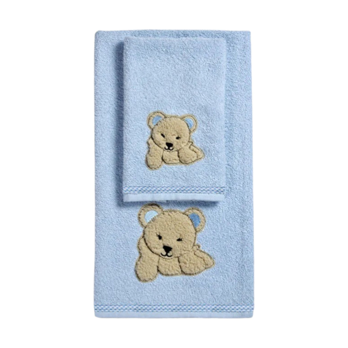 Set Asciugamani Baby 1+1 in Spugna di Cotone Baloo - Vingi