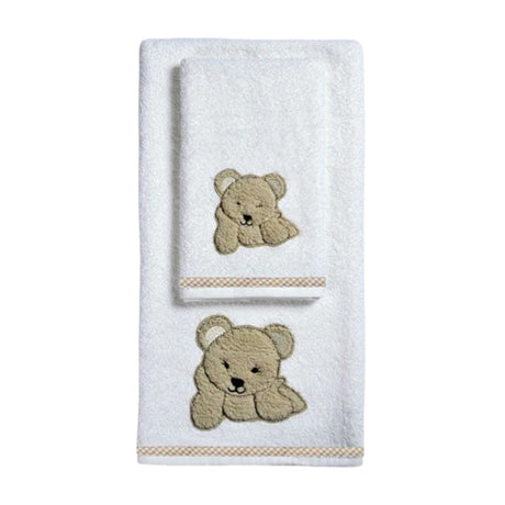 Set Asciugamani Baby 1+1 in Spugna di Cotone Baloo - Vingi