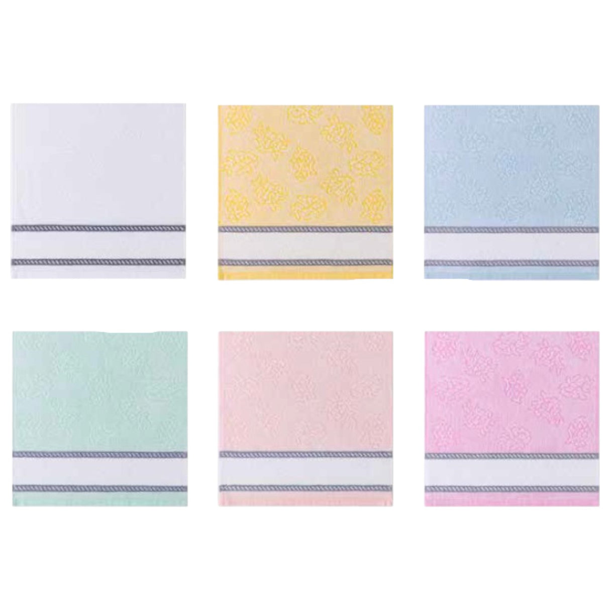 Set da 6 Ospite o Asciugamano Spugna Sandy in puro cotone – Linea Oro