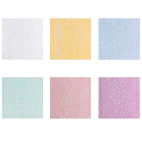 Set da 6 Ospite o Asciugamano Spugna Barbara in puro cotone – Linea Oro