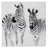 DIPINTO SU TELA ZEBRA CM 80X80 MIN 2 ASS