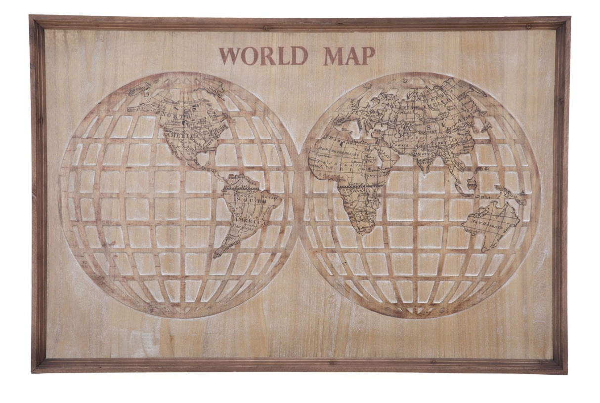 PANNELLO WORLD MAP CM 120X4X80
