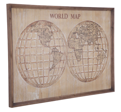 PANNELLO WORLD MAP CM 120X4X80