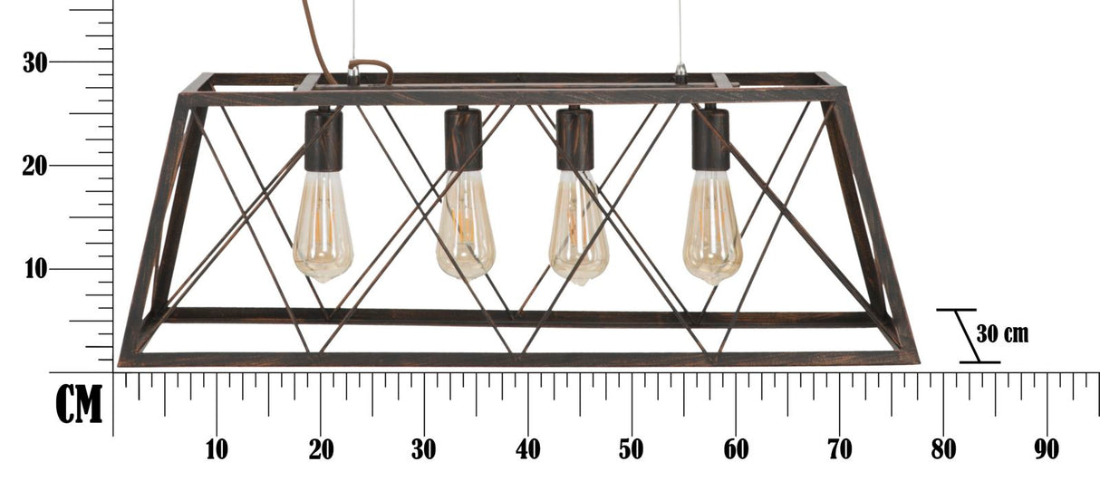 LAMPADARIO INDUSTRY CM 78X30X26,5