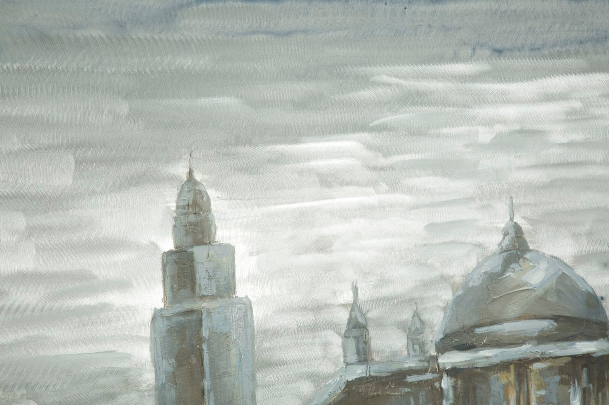 DIPINTO SU TELA OLD CITY CM 120X3,7X80