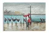 DIPINTO SU TELA VENICE CM 120X3,7X80