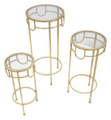 P/TELEFONO GOLD SET 3 PZ CM Ø 33X70-28X60-23X50