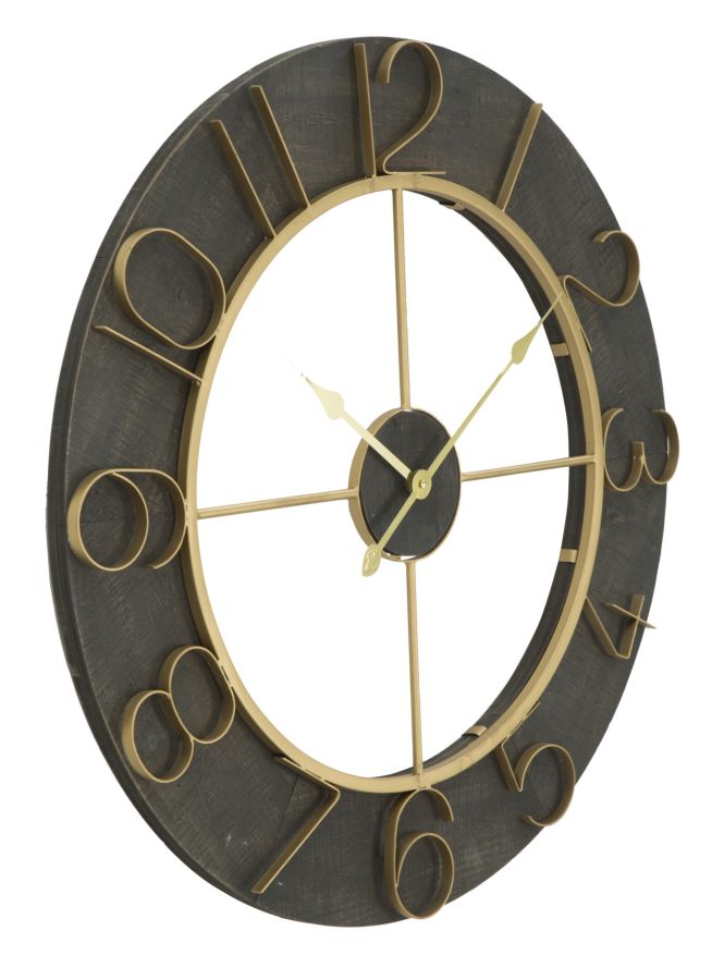 OROLOGIO DA MURO DARK GLAM CM Ø 70X5