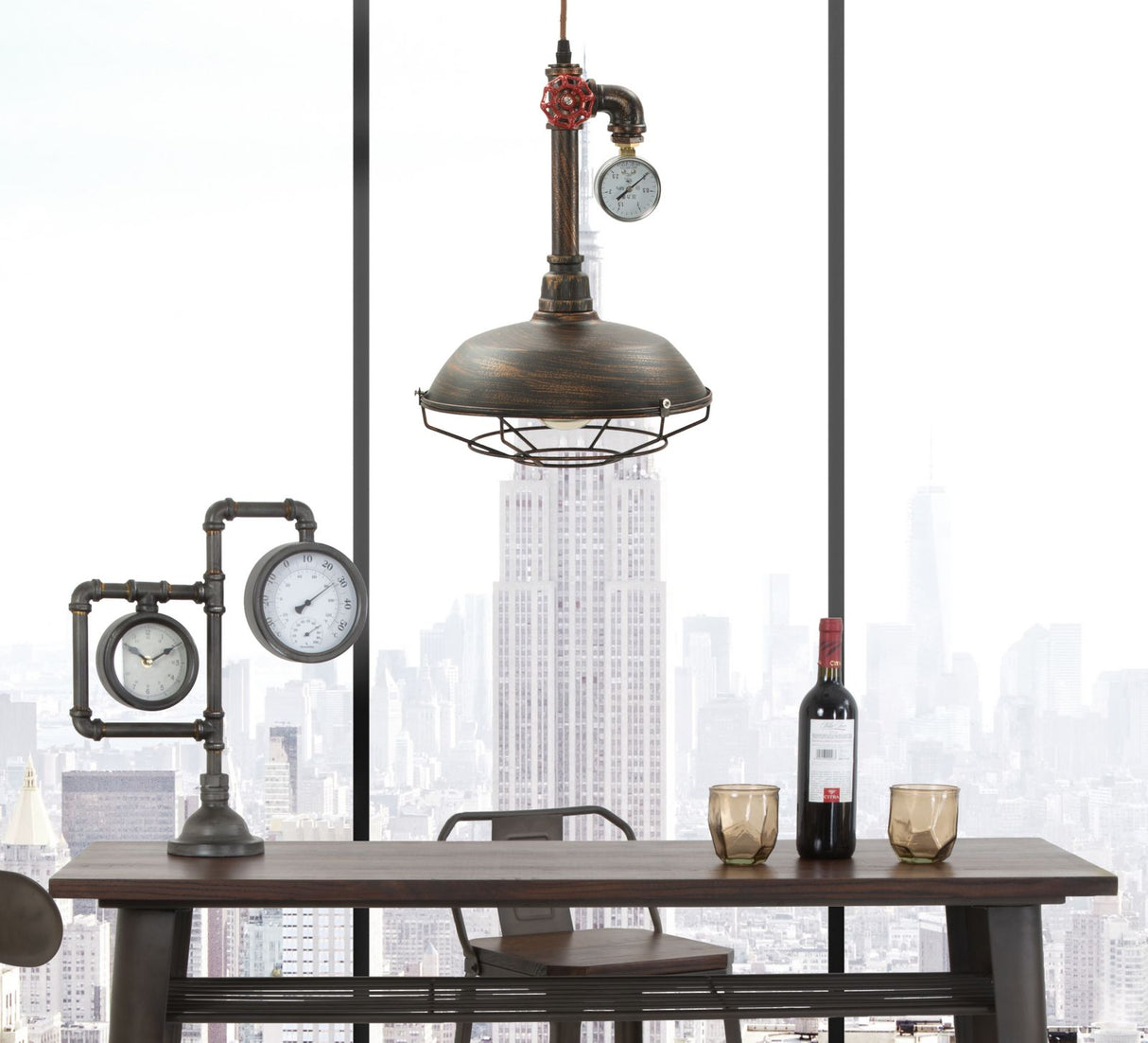 LAMPADARIO MANHATTAN ROUND CM Ø 26X36