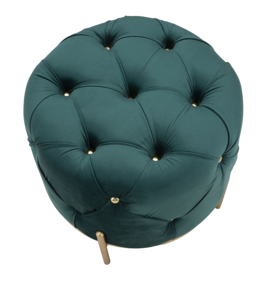 PUFF DIAMOND GLAM VERDE CM Ø 45X40