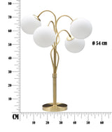 LAMPADA DA TAVOLO GLAMY 4 LIGHT CM Ø 53X74