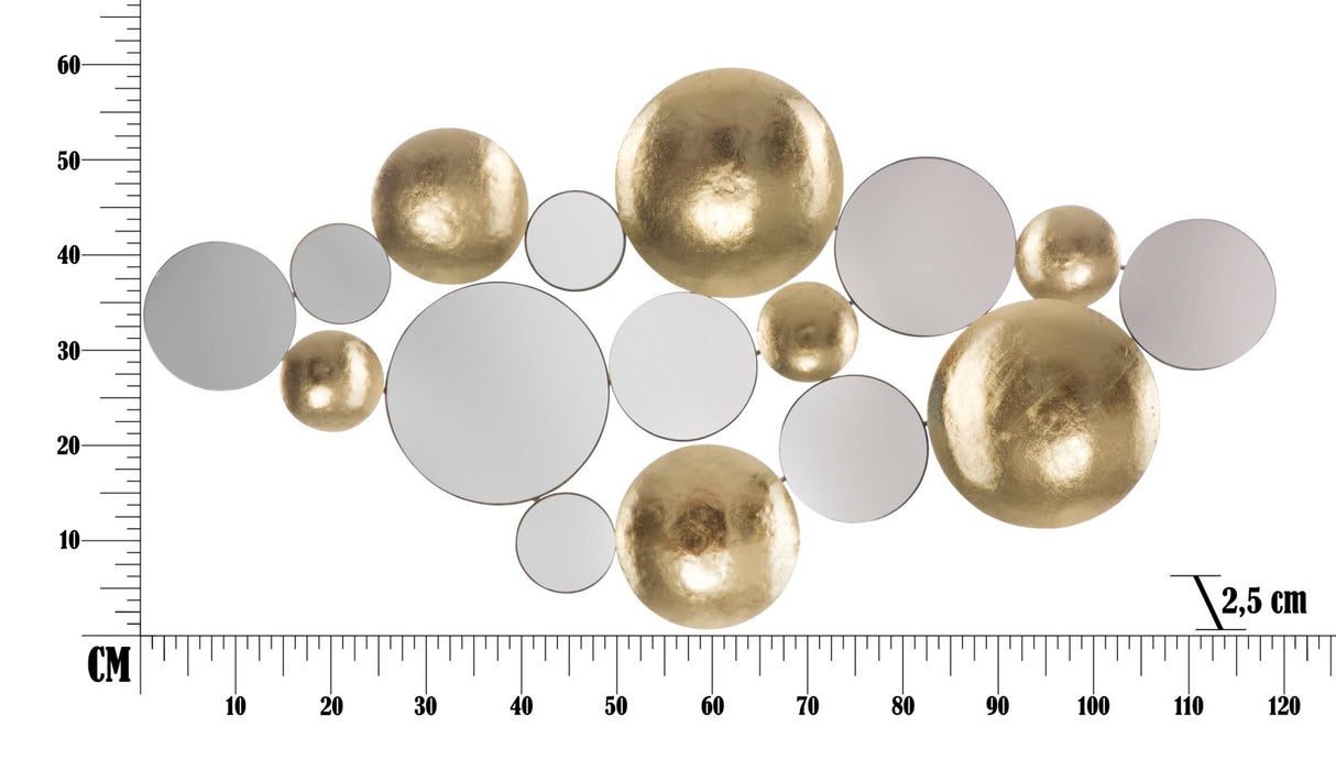 PANNELLO GOLD MIRROR GLAM CM 118X2,5X60