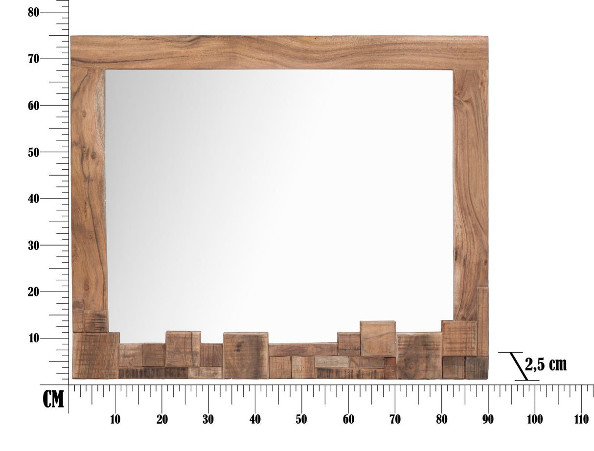 SPECCHIO MUMBAI CM 90X2,5X75 (LEGNO DI ACACIA NILOTICA)