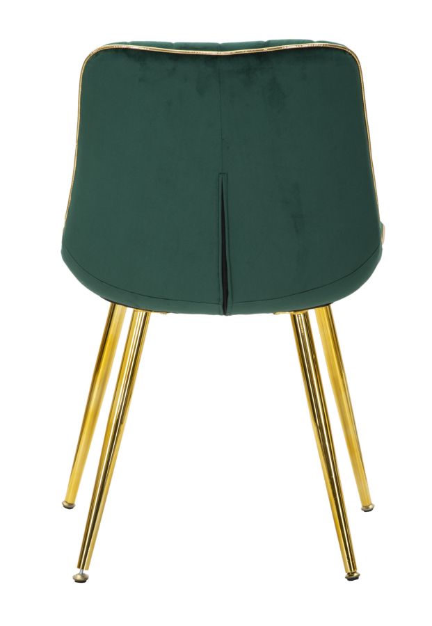 SEDIA PARIS VERDE/GOLD SET 2 PZ CM 51X59X79