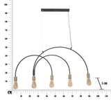 LAMPADARIO DARKY M CM 104X5X50