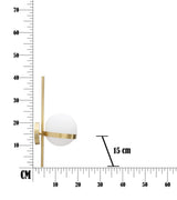 LAMPADA DA MURO GLAMY CIRCLE CM 15X20X40