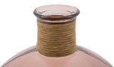 VASO ROPE ARTEMIS VETRO RICICLATO ROSA CM Ø 34X44 (MADE IN SPAIN)