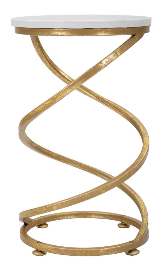 TAVOLINETTO SPIRAL MARBLE CM Ø 27,5X47,5