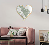 SPECCHIO GLAM HEART CM 55,5X2X54,5 (MISURA INTERNA CM 52X50)