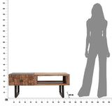 TAVOLO DA CAFFE' RET. MUMBAI CM 110X60X43 (LEGNO DI ACACIA NILOTICA)