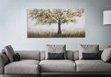 DIPINTO SU TELA TREE DARK -A- CM 140X3,8X70