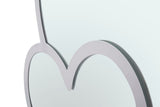 SPECCHIO GLAM WHITE DOUBLE HEART CM 65X2X50 (MISURA INTERNA CM 60X45)
