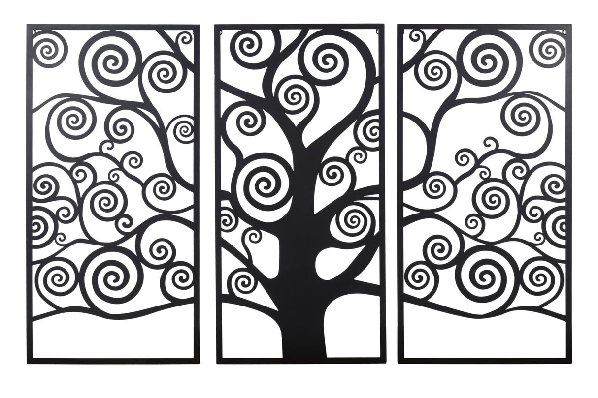 PANNELLO ALBERO DELLA VITA BLACK SET 3PZ CM 165X2X110 (55X2X110SINGOLO)