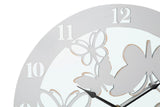 OROLOGIO DA MURO WHITE BUTTERFLY CM Ø 55X4,5