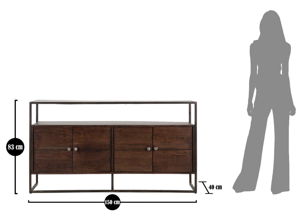 MOBILE BURN CM 150X40X83 (LEGNO DI ACACIA NILOTICA)