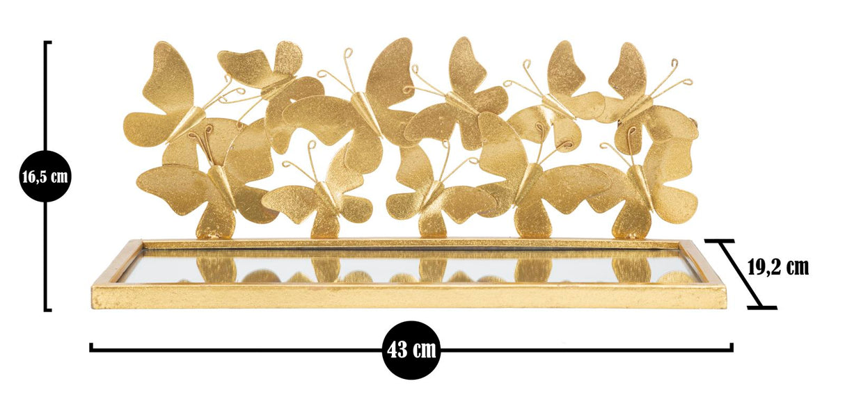 COMODINO MENSOLA BUTTERFLIES COPPIA CM 43X19,2X16,5