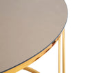 TAVOLINETTO DA CAFFE' SIMPLE BRONZE MIRROR CM Ø 70X46