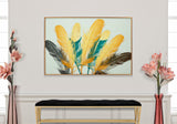 PANNELLO VETRO C/CORNICE FEATHERS CM 120X3,5X80