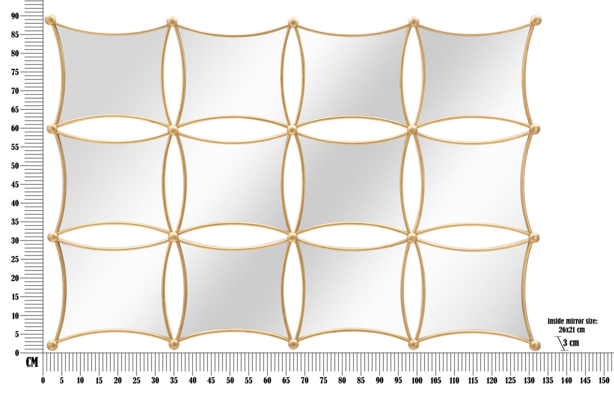 SPECCHIO DA MURO JALO CM 133X3X90