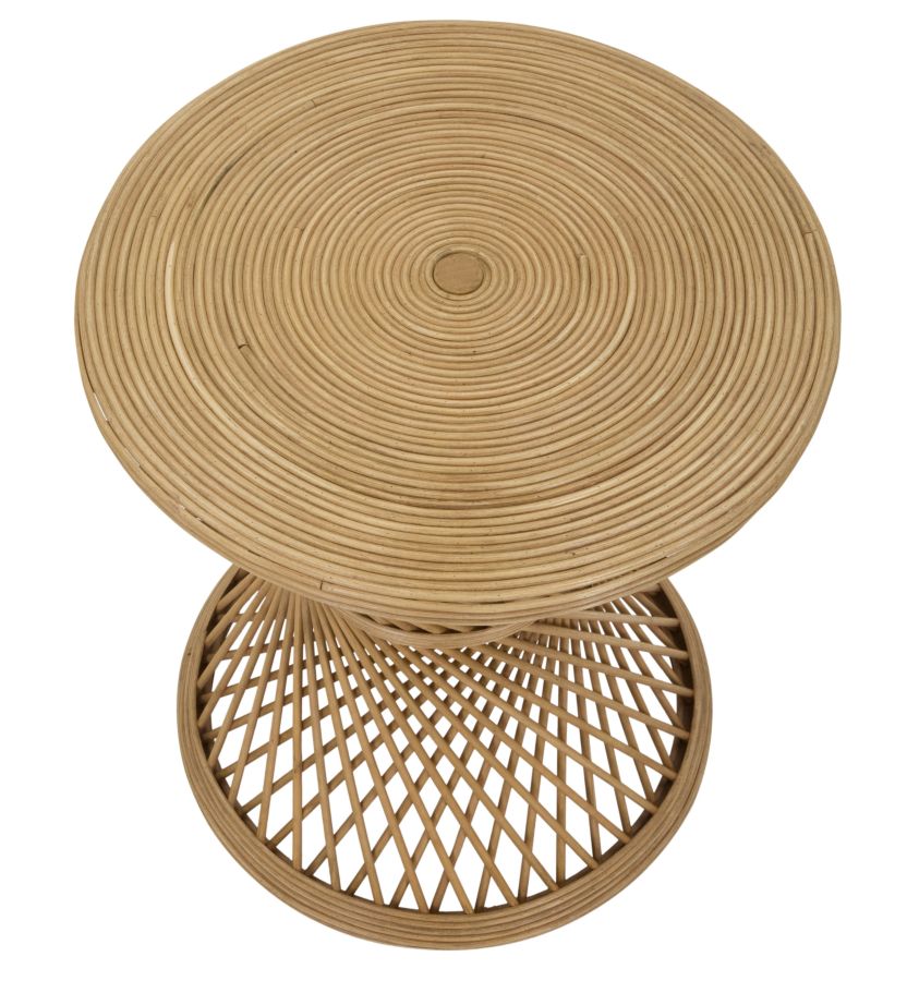 TAVOLINETTO RATTAN CM Ø 48X56