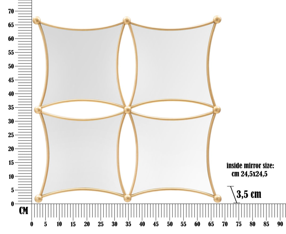 SPECCHIO DA MURO JALO CM 68X3,5X68