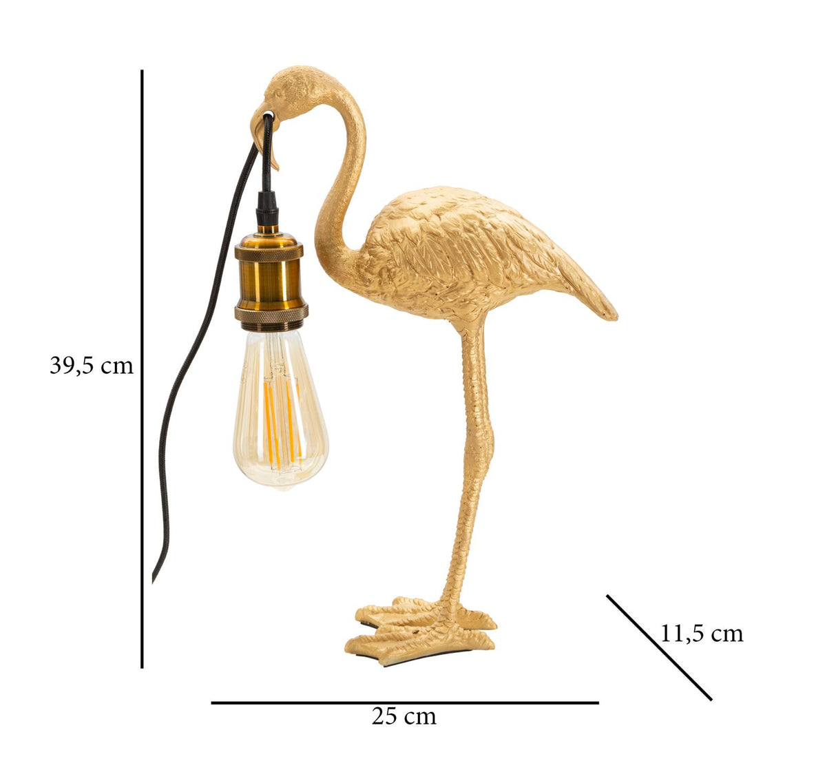 LAMPADA DA TAVOLO FLAMINGO CM 25X11,5X39,5