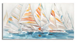 DIPINTO SU TELA REGATA CM 140X2,8X70