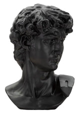 SCULTURA TESTA ANTICA NERA CM 44X35,5X60