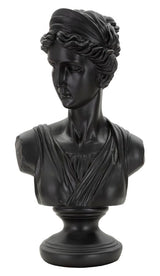 SCULTURA ROMAN WOMAN BLACK CM 22X16X41