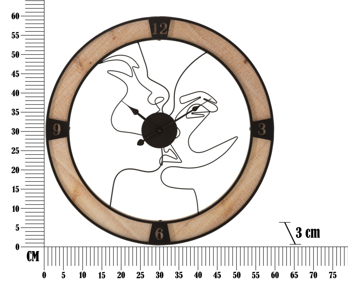 OROLOGIO DA MURO COUPLE CM Ø 60X3