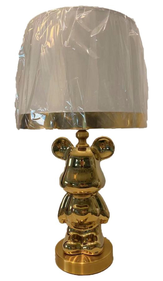 LAMPADA DA TAVOLO ORSACCHIOTTO GOLD CM Ø 30X54