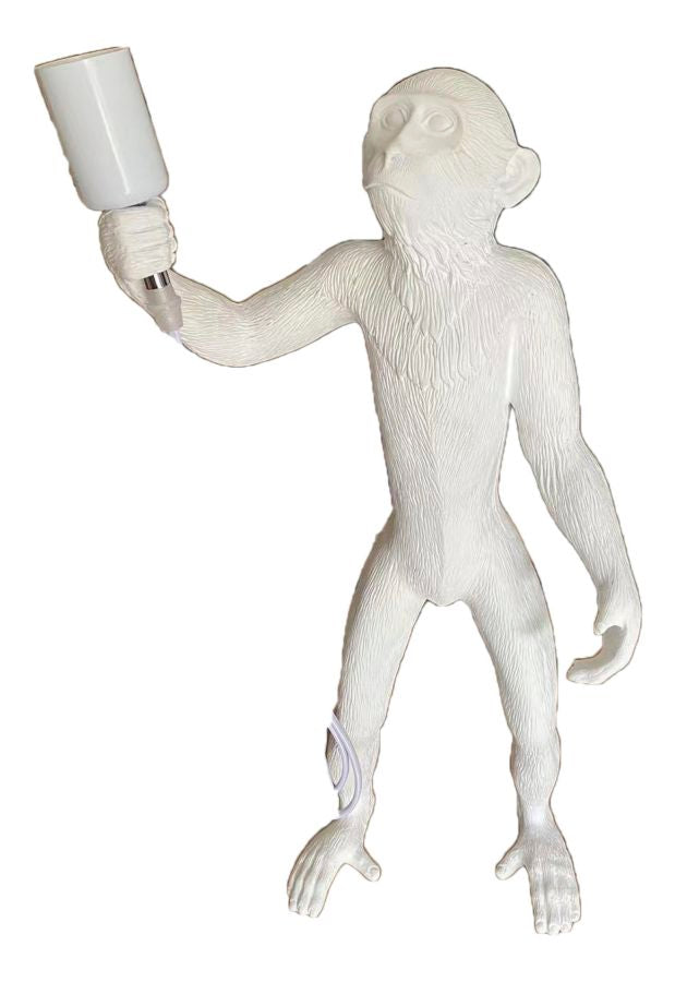 LAMPADA DA TAVOLO MONKEY BIANCO CM Ø 20X64