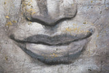 DIPINTO SU TELA FACE BUDDHA LIGHT -A- CM 80X3X120