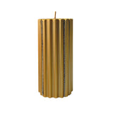 Candela Natalizia Oro RIGATA - Hanna Home