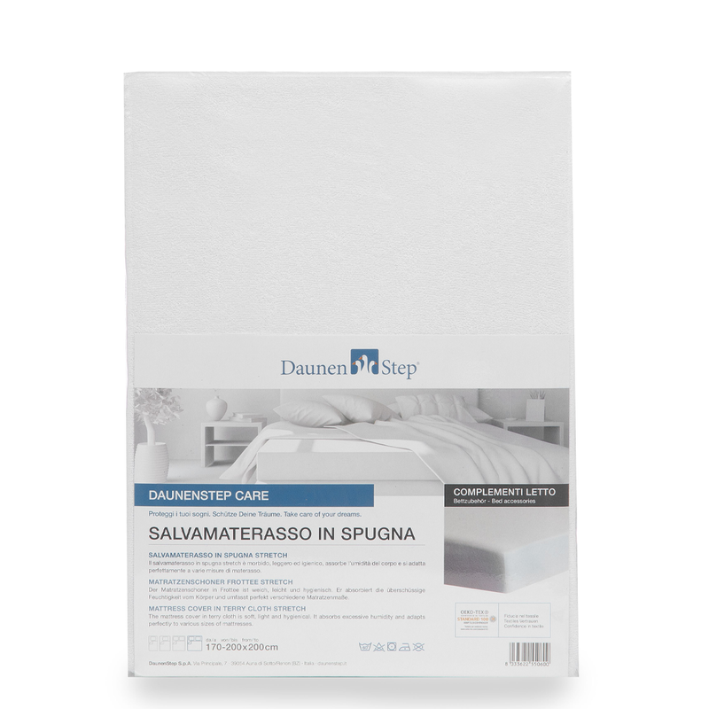 Salvamaterasso Stretch Spugna  una piazza e mezza By Daunen Step