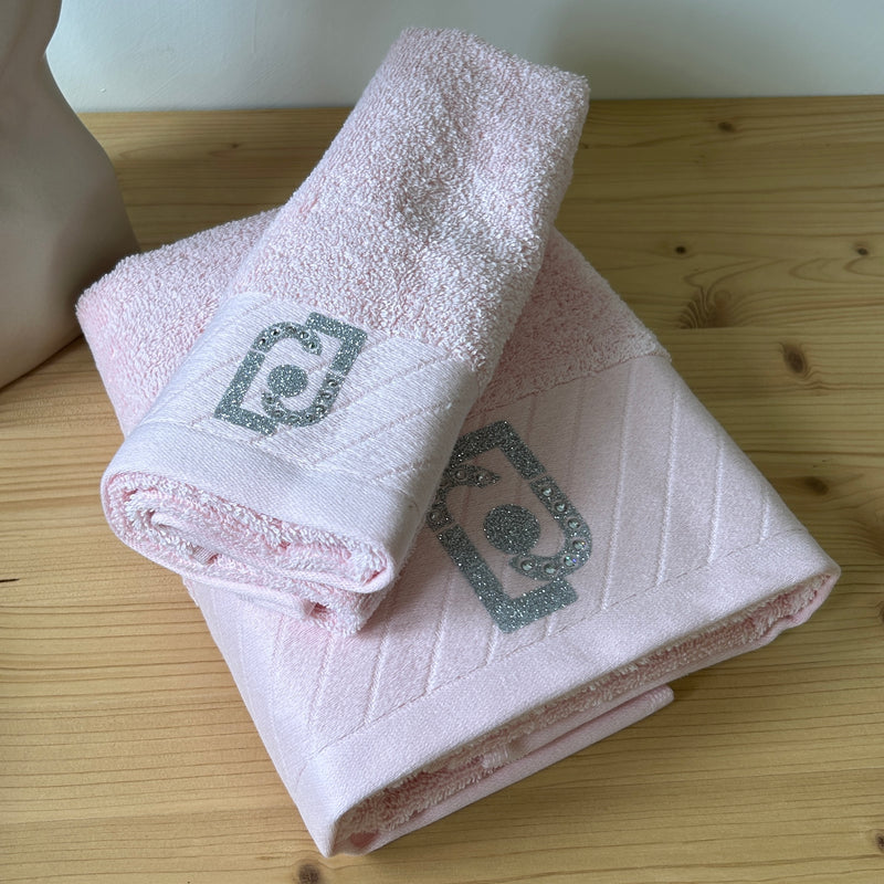 Set asciugamani 1+1 CROSS LOGO by LIU JO – mondobiancheria